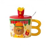 Cute Cup Bear & Hamburg 1 Set - Billede 2